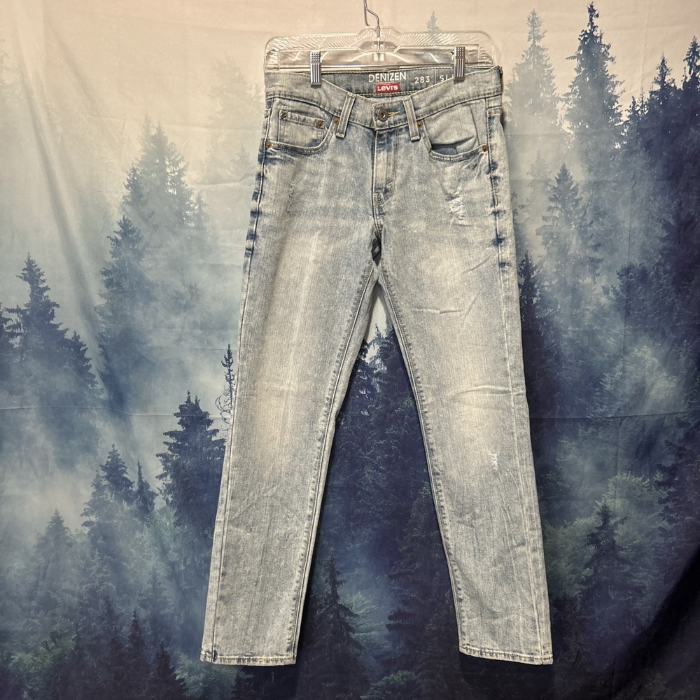 Men's Light Distressed  Denim Jeans Denizen 283 Slim Fit By Levi's‎  28x30